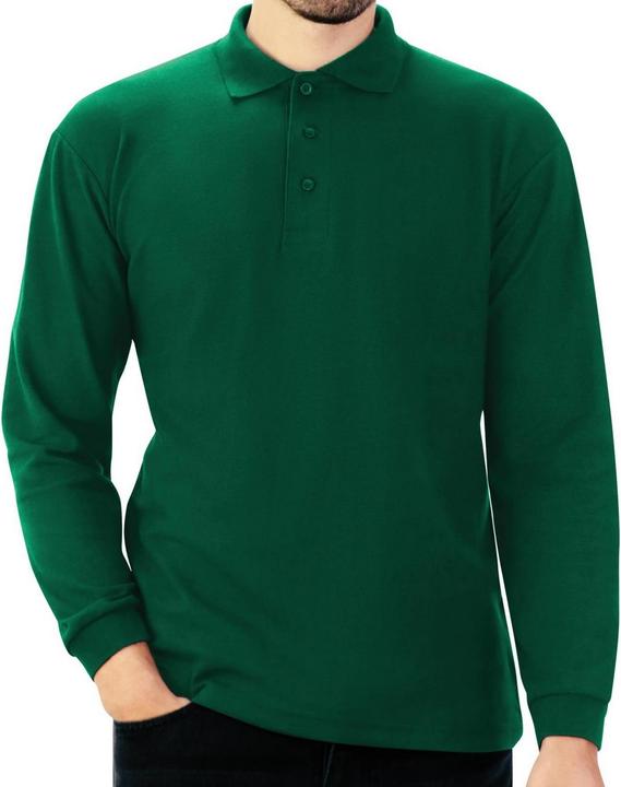 Actual product image Casual Mens Long Sleeve Polo (XXL)