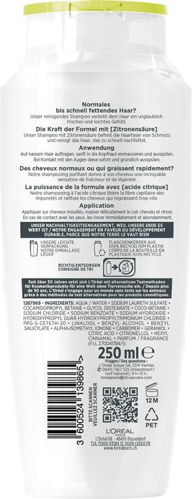 Produktbild L'Oréal Paris Elseve Citrus Cr (250 ml, Flüssiges Shampoo)