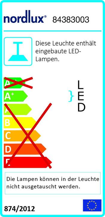 Etichetta energetica Nordlux Vetro DTE (980 lm)