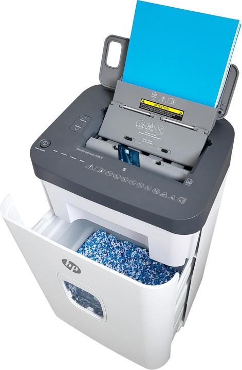 Immagine prodotto HP Pro Shredder Auto 200CC distruggidocumenti con taglio a particelle P-4, 4 x 20 mm, fino a 200 (Taglio delle particelle)