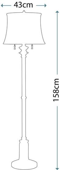 Produktbild Elstead Lighting Stateroom Stehleuchte E27 2-fach Bali-Messing (E27)