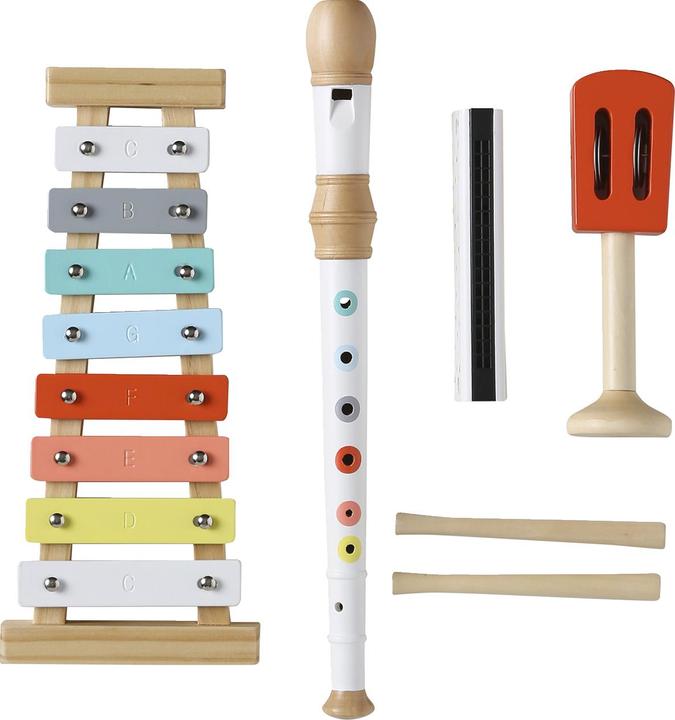Image du produit Vertbaudet Set de 4 instruments de musique pour enfants, bois FSC®.