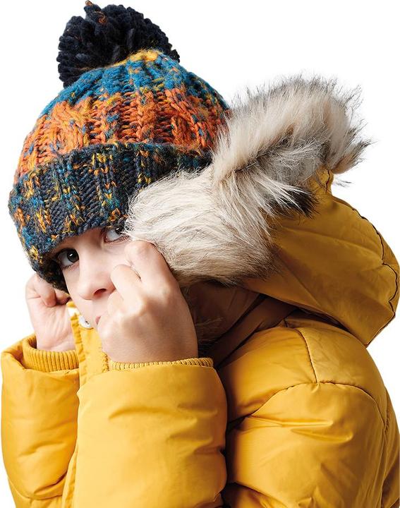 Actual product image Beechfield Childrens/Kids Corkscrew Pom Pom Beanie