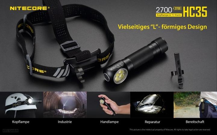 Immagine prodotto Nitecore HC35 incl. NL2140HP (2700 lm)