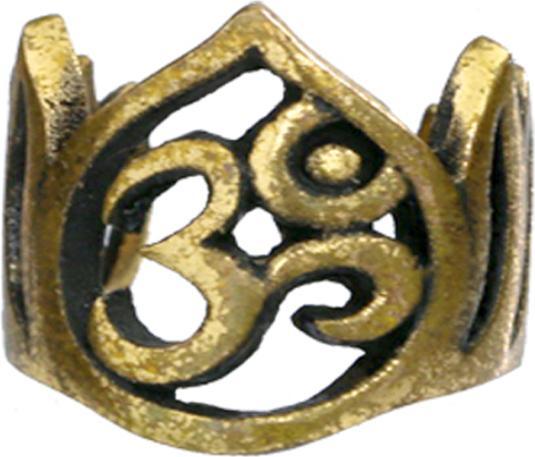 Actual product image Star Piercing Ear Cuff vergoldet Krone Om (Brass)