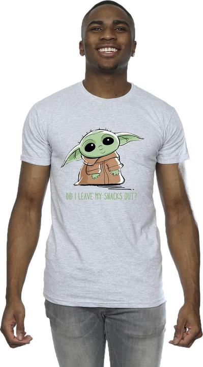 Immagine prodotto Star Wars The Mandalorian Grogu Snacks Meme Maglietta Uomo (XL)
