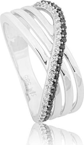 Produktbild Breuning RING - BRILLANT SCHWARZ/Brill. 0,245 Ct. H/p1 (51, 750/18 K Gold)