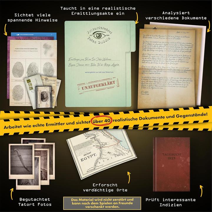 Produktbild X-scape Cold Case Detectives - Fluch des Pharao 1923 - Krimispiel (Deutsch)