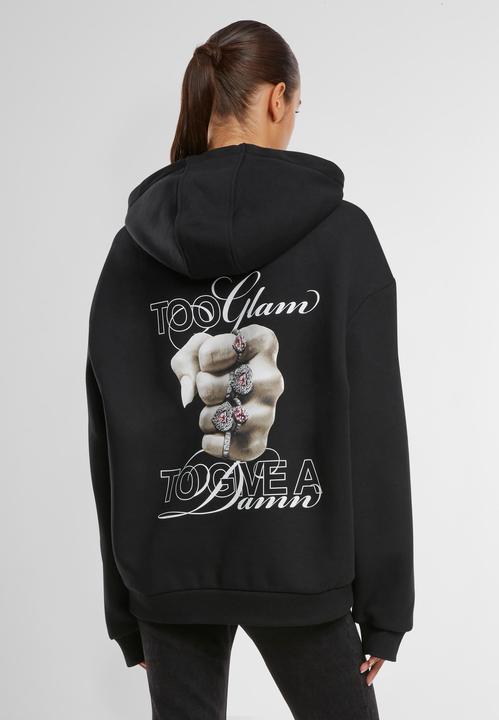 Actual product image Miss Tee Give A Damn Ladies Fluffy Hoody - 174147 (L)