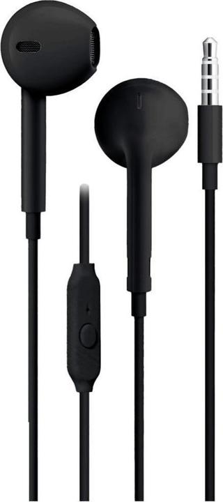 Produktbild BlueStar Wired headphones Blue Star BLUE STAR wire earphones Jack 3,5 mm with microphone PA-E65 1,2 m black (Kabelgebunden)