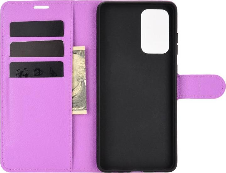 Productafbeelding Cover-Discount Galaxy A52 - Leren hoesje cover paars (Samsung Galaxy A52)