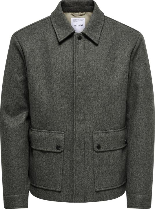 Only & Sons Fly-Away Kragen Ärmelbündchen mit Knopf Jacke Jacke