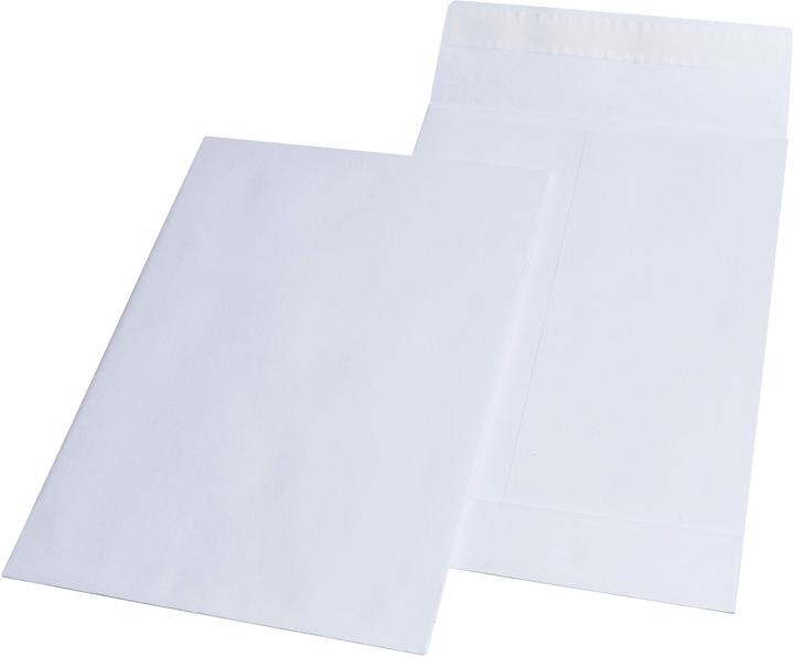 Actual product image Elepa Folding envelope, DIN C4, with adhesive, white, Kraft Offset, 140g/sqm (100 x)