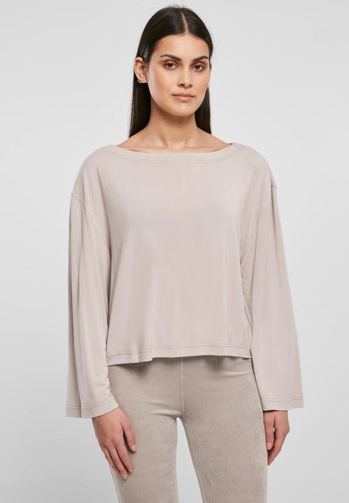 Produktbild Urban Classics Ladies Short Modal Bateau Necklinie Longsleeve (5XL)