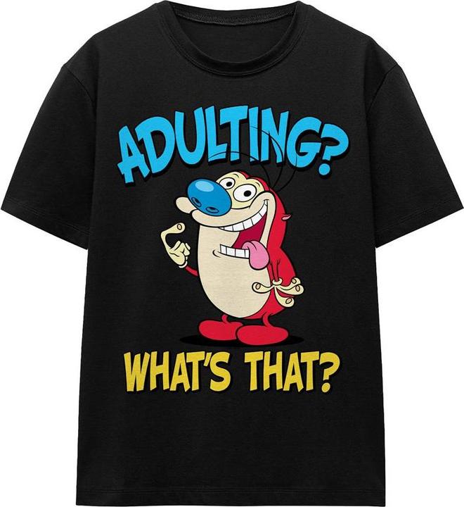 Image du produit Ren & Stimpy - T-shirt ADULTING - Adulte (M)
