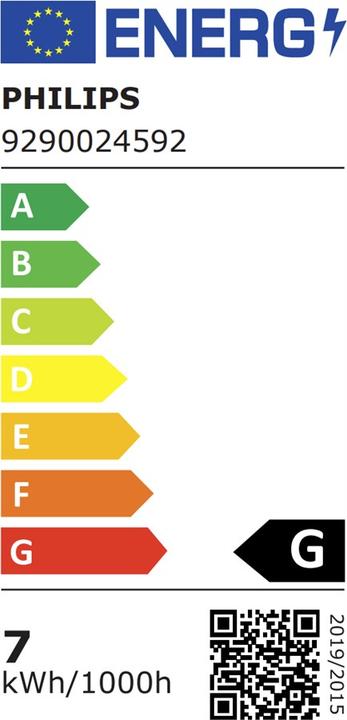 Energie-Label Philips Hue Giant BT (E27, 7 W, 550 lm, 1 x, G)