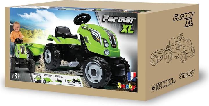 Produktbild Smoby Traktor mit Anhänger grün