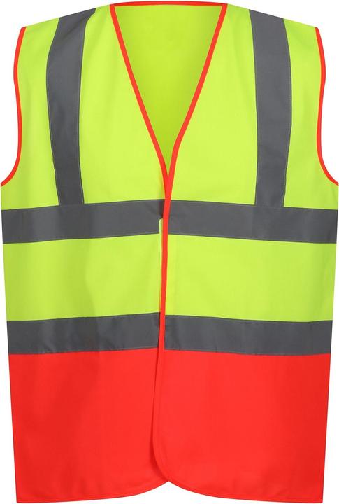 Fluro Gelb, Rot