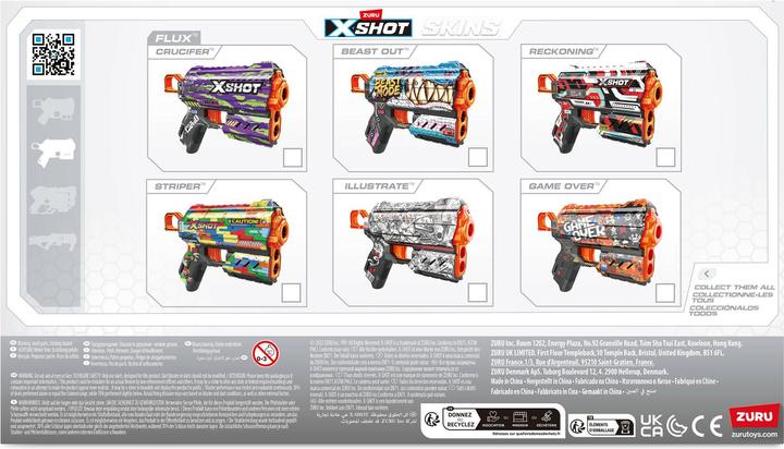 Actual product image Shot Skins Flux Illustrate with 8 Darts