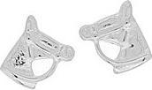 Actual product image Passion Rhodie Silver Earrings - Horse (MAT BIJOU, Matériel exact)