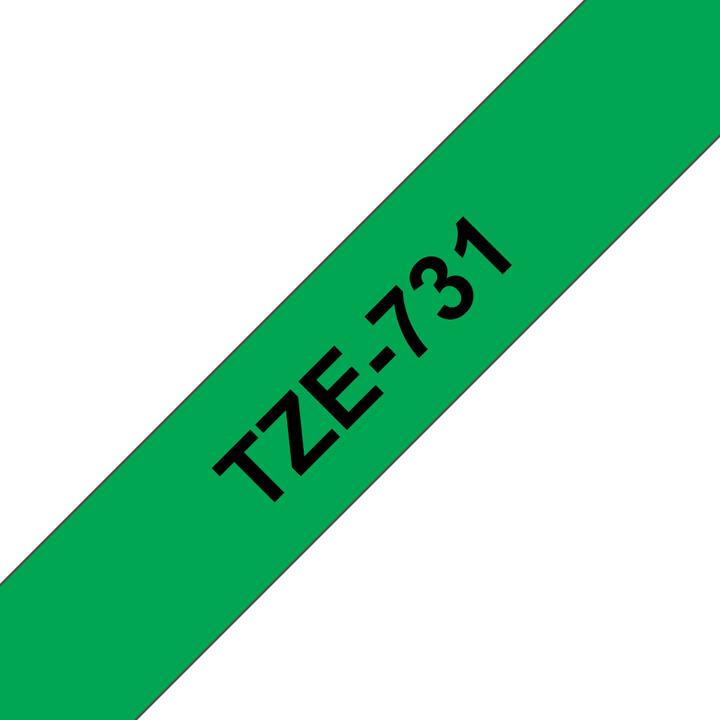 Actual product image Brother Tze-731 (1.20 cm, Green)