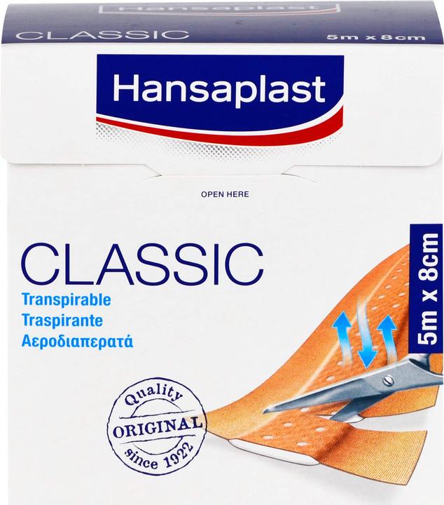 Image du produit Hansaplast Pansement Classic 5 m x 8 cm, 1 pce (1 x)