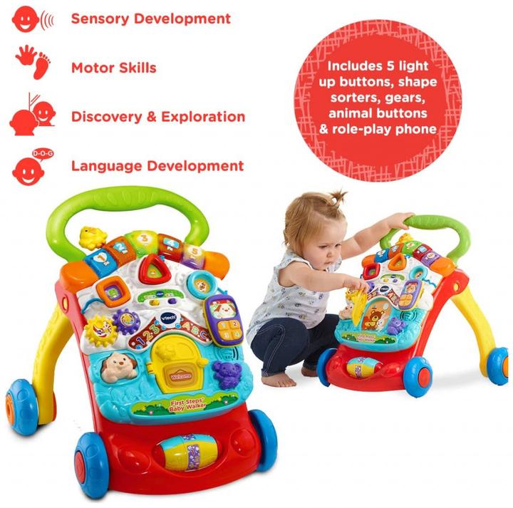 Immagine prodotto VTech 505603 Baby Interactive con attività La mia prima passeggiata con melodie e frasi (versione inglese)