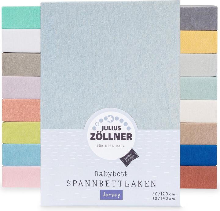 Produktbild Julius Zöllner Fix-Leintuch Jersey Denim 70 x 140 cm (70 x 140 cm)