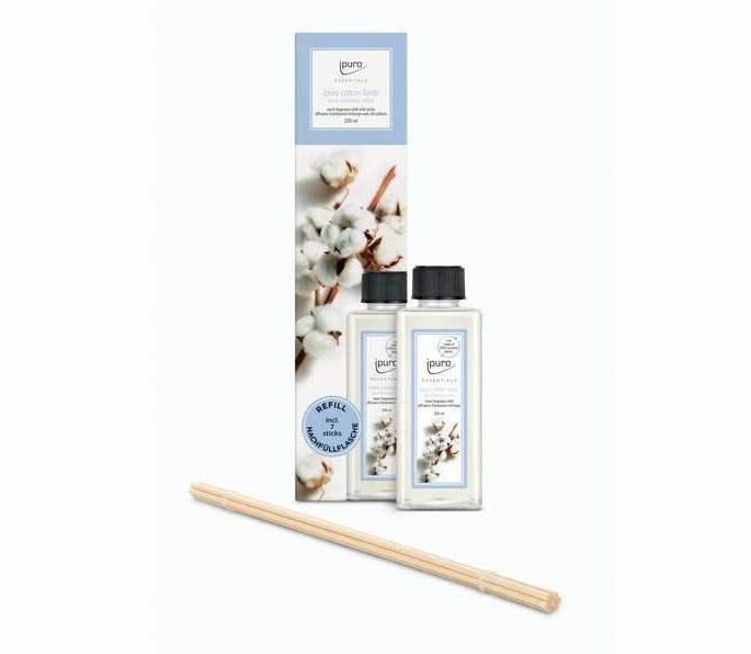 Image du produit Ipuro Recharge d'encens Cotton Fields avec bâtonnets 200 ml (200 ml)