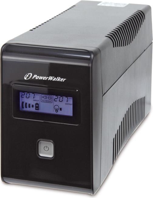 Actual product image Powerwalker VI 650 LCD Schuko 650VA / 360W Line-Interactive UPS Tower AVR LCD (650 VA, 360 W, Line-interactive UPS)