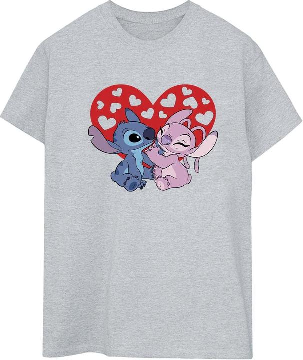 Immagine prodotto Disney Lilo & Stitch Hearts Maglietta Ampia Donna (3XL)