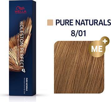 Actual product image Wella Koleston Perfect Me+ Pure Naturals (8/01 light blonde natural-ash)