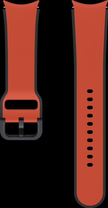 Actual product image Samsung Sports Bracelet Two-tone Sport Band Brick Red (20 mm, Fluoroelastomer, Galaxy Watch 4, Galaxy Watch 4 Classic, Galaxy Watch 5 Pro)