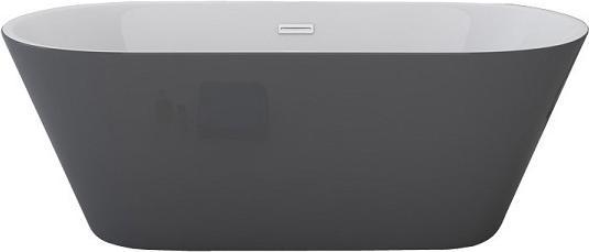 Jet-Line Badewanne DEHLIA grau freistehend 1700x800 Bad Ausstattung (170 cm, 80 cm)