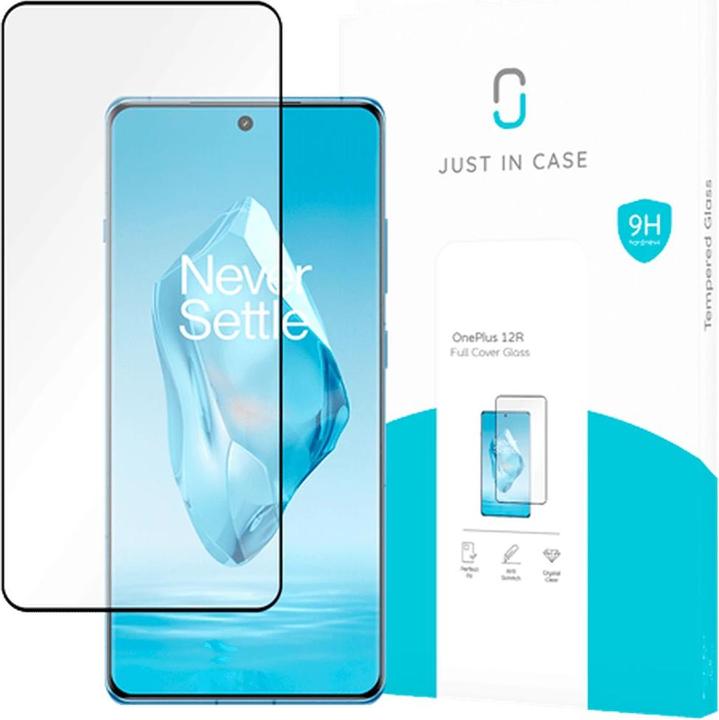 Produktbild Just in Case GehÃ¤rtetes Glass Edge To Edge Displayschutzfolie OnePlus 12R (1 Stück, OnePlus 12R)