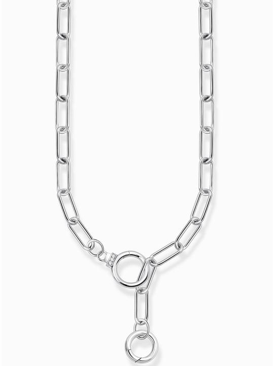 Image du produit Thomas Sabo Collier à maillons avec deux fermoirs à anneaux et pierres blanches Argent (Argent 925, 47 cm)