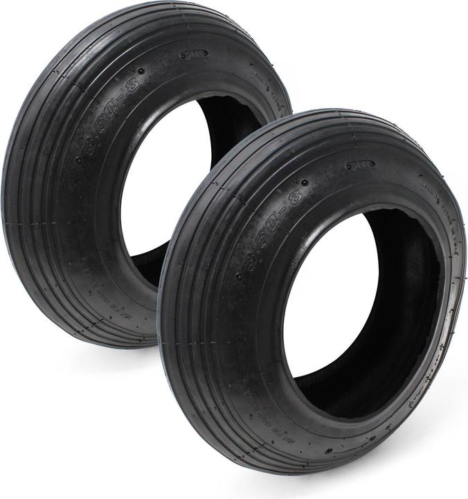 Immagine prodotto Wiltec Set di pneumatici per carriola 2x ruote 3.50-8 pneumatici