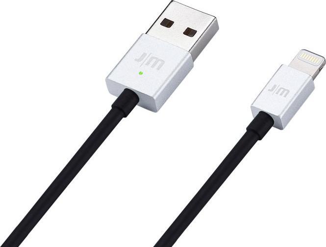 Image du produit Just Mobile Câble plat Lightning Indicateur LED argent (1 m)