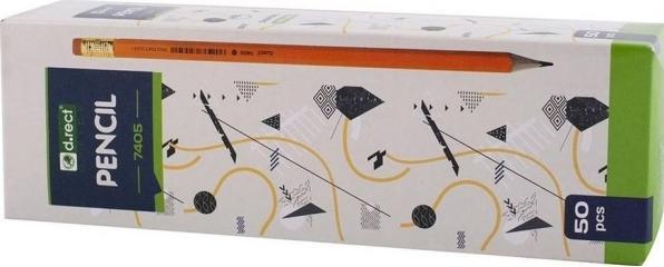 Produktbild D.Rect Pencil HB 7405 wooden with eraser (50 pcs) (50 x)