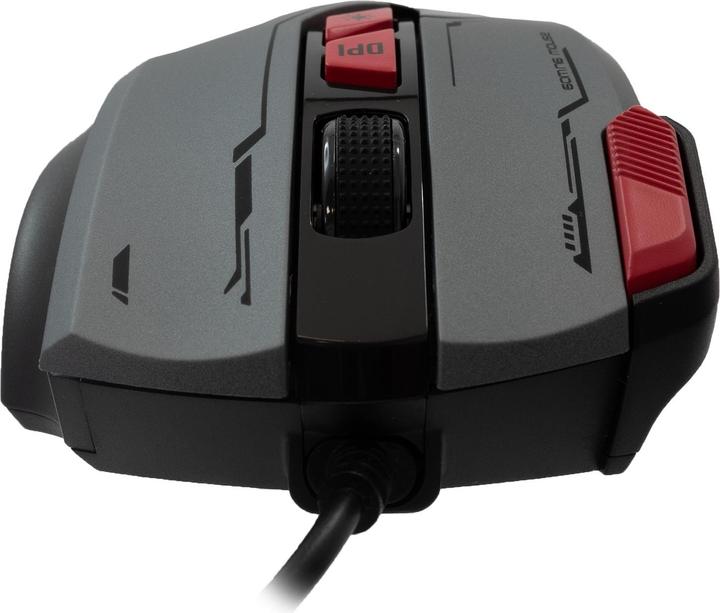 Actual product image Baracuda Gaming Mouse MANTA, 8D, 12800 dpi, Grey (BGM-047) (Cable)