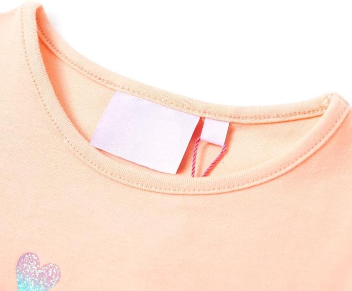 Produktbild VidaXL Kinder-T-Shirt Hellorange 92,Material: 95 % Baumwolle. 5 (92)
