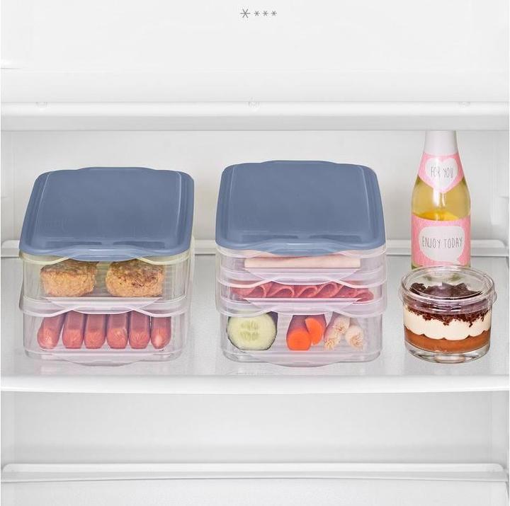 Image du produit Rotho Boîte à charcuterie Rondo 3pcs blue (2.85 l)