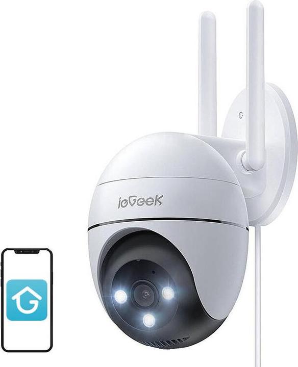 IeGeek WiFi 3MP wireless rotating outdoor camera ZS-GQ2 white