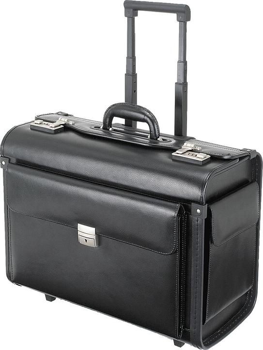 Produktbild Alassio Pilotenkoffer-Trolley, mit Tragegriff und Rollen, mit Laptopfach, Kunstleder