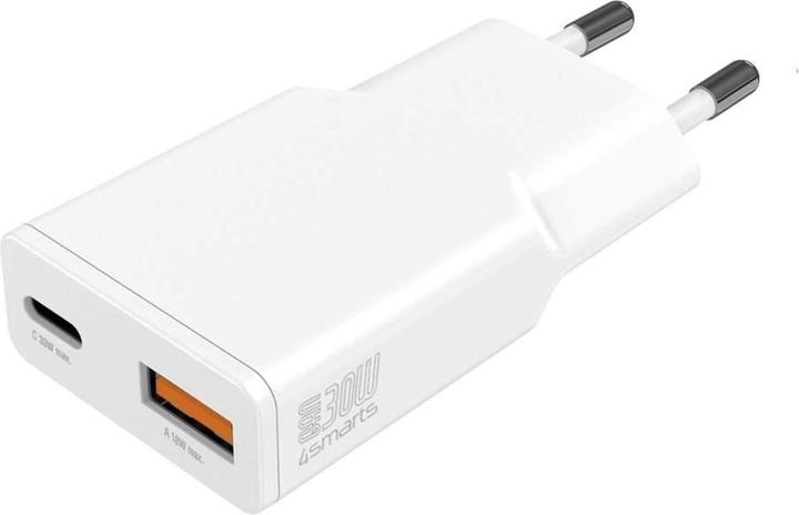 4smarts Chargeur secteur PDPlug Slim Duos 30W GaN 1C+1A (30 W)