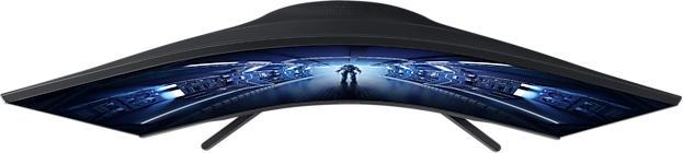 Actual product image Samsung C27G55TQWU 27IN QHD 144HZ 1MS (2560 x 1440 pixels, 26.77")