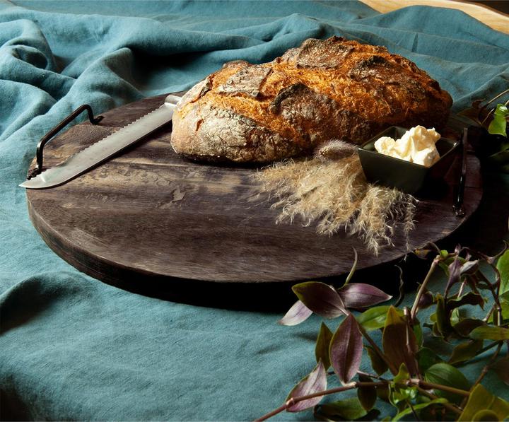 Actual product image Natura Punto Mango wood round cutting board