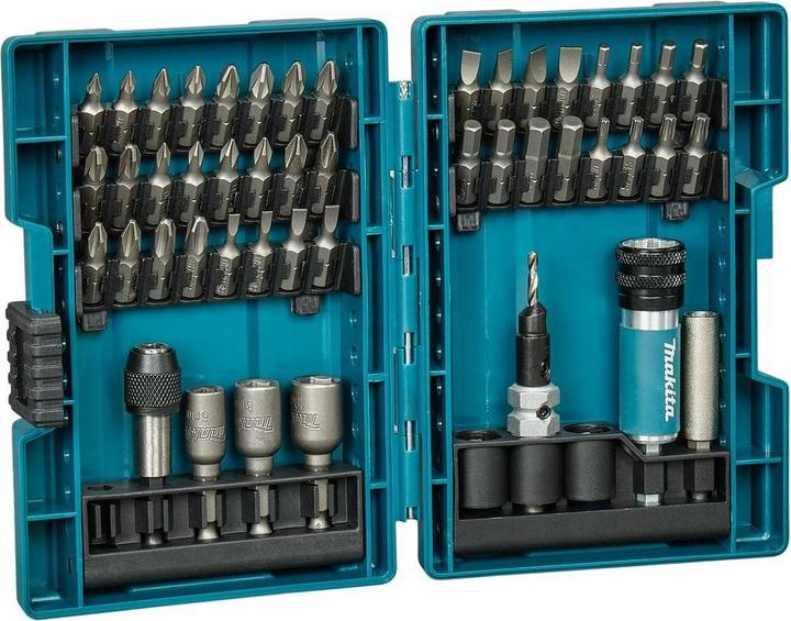 Produktbild Makita D-73461 DREHMOMENTDÜSEN-SET 47-TLG. (HEX5, Torx-Bits, HEX4, T25, T10, HEX3, T20, SL4, T15, SL5, SL6, HEX6, 2x Hex4, PZ0, PH0, 2XPZ1, 2xPH1, 25mm, SL3, 4xPZ2, 2xPZ3, 2xPH3, 4xPH2)