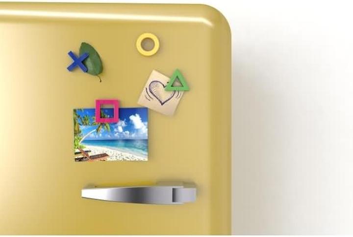 Actual product image Dahle Magnet set Mega Magnet Mini, 1 x each cross, circle, triangle, square, 45 x 45 mm (W x H) 45 mm x (4 x)