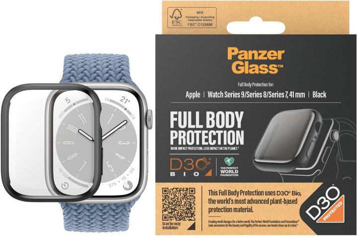 Image du produit PanzerGlass Protecteur d'écran corps complet Apple Watch 2023 41mm avec D3O noir